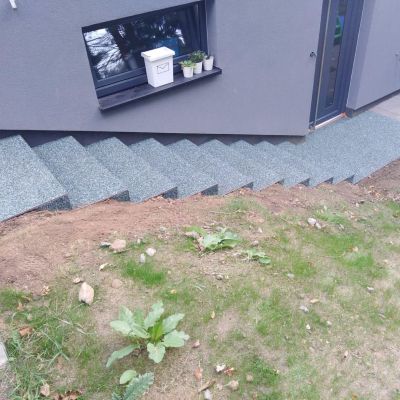 Pokládka kamenného koberce na schody č.0