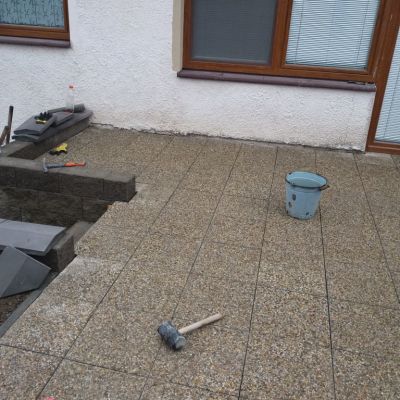 Terasa s výškovým rozdílem č.1