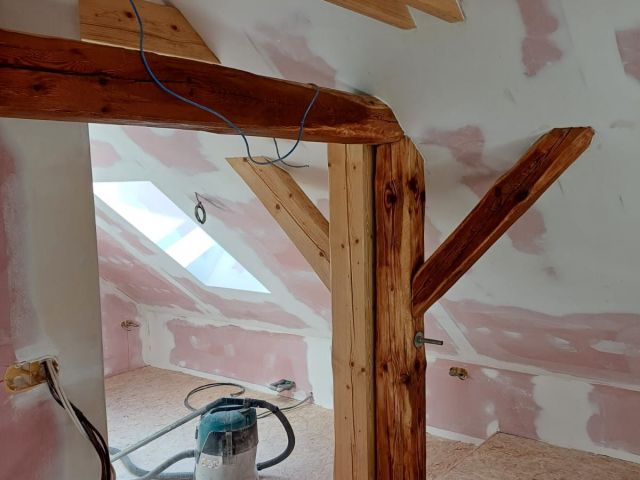 Půdní vestavba – nové podkroví chalupy – foto 8