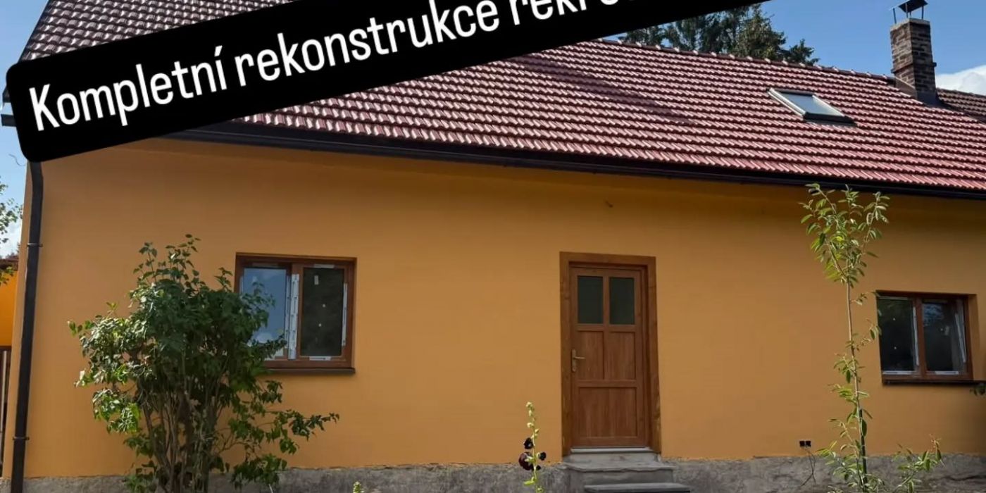 Rekonstrukce chalupy – fasáda, střecha a interiér
